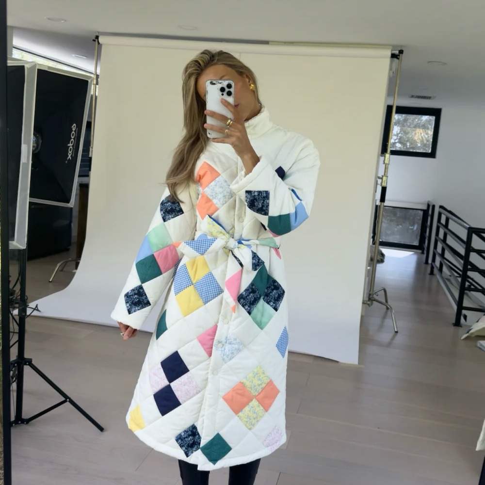 NWT xs yllw the label quilted coat